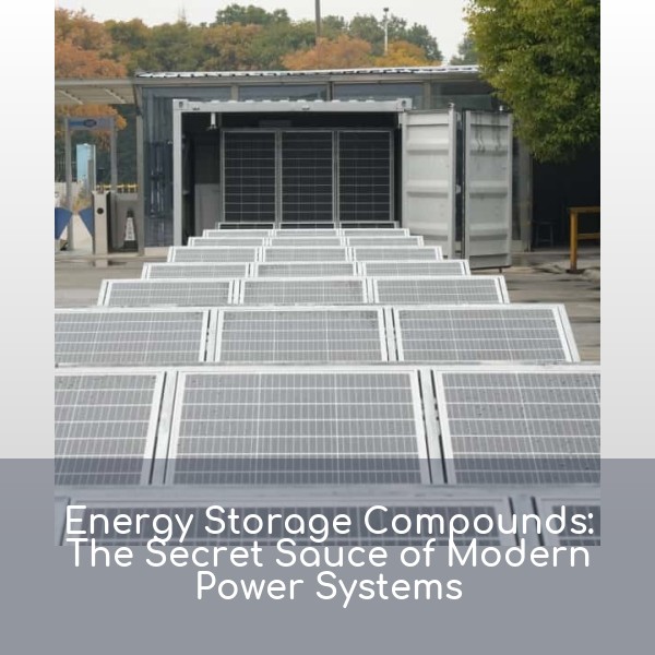 Energy Storage Compounds: The Secret Sauce of Modern Power Systems